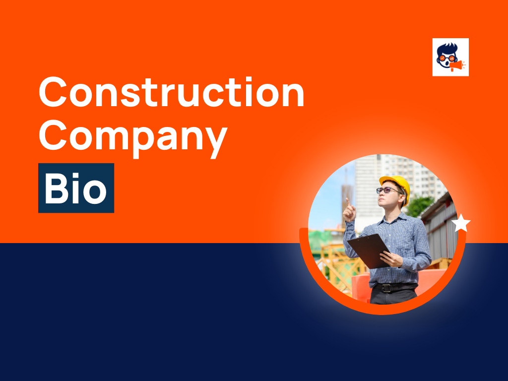 201  Catchy Construction Company Bio for Social Media