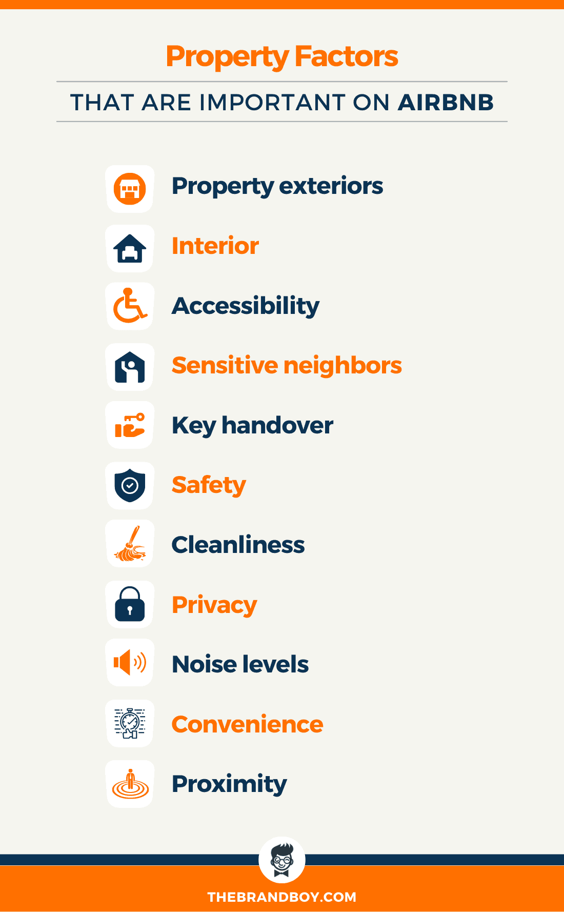 factors important for airbnb