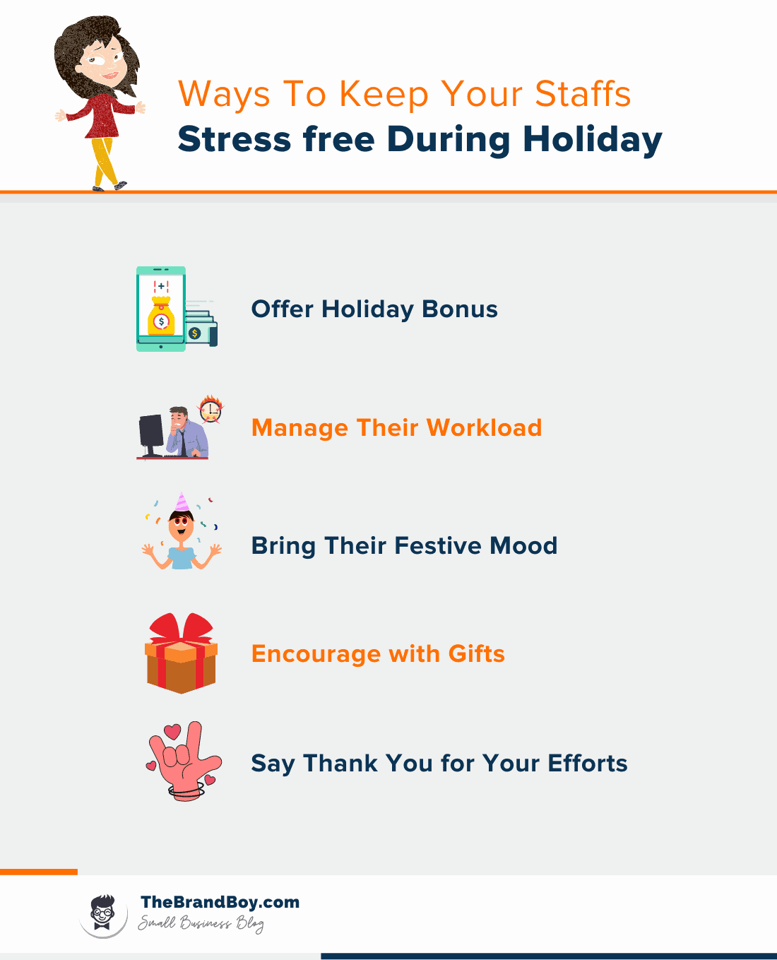 keep staff stress free during holidays