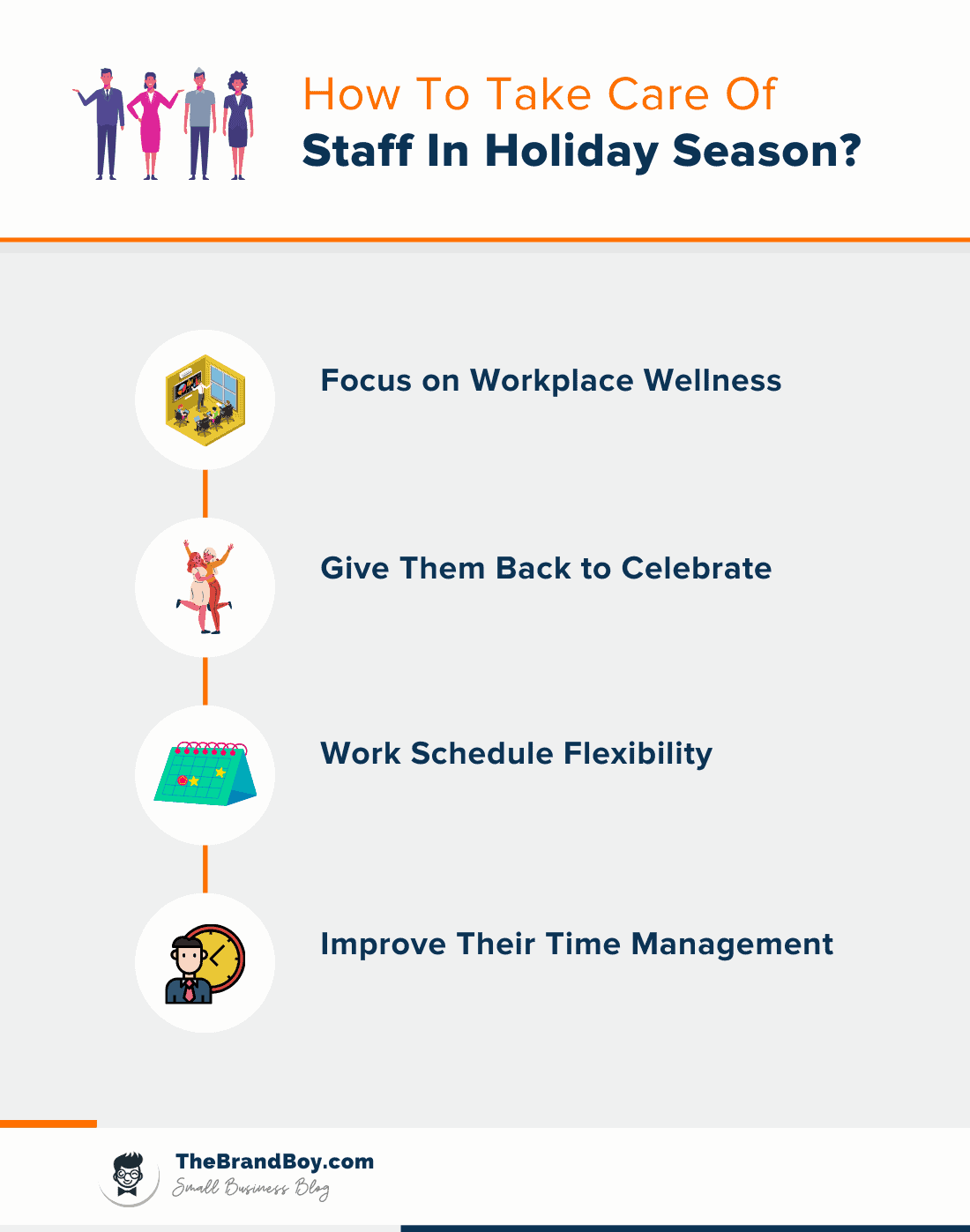 howto take care staff in holiday season