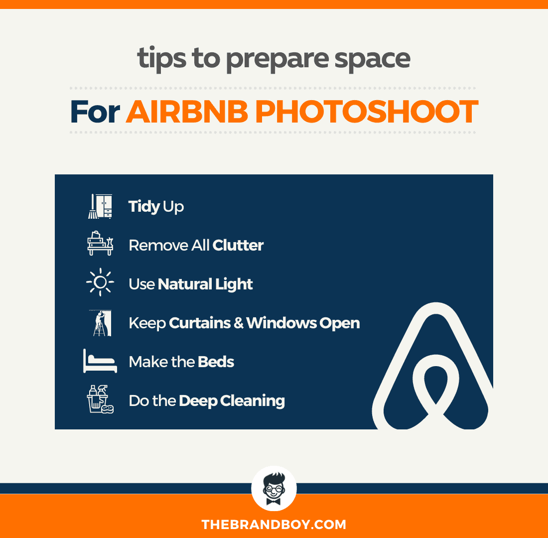 tips prepare space for airbnb photoshoot