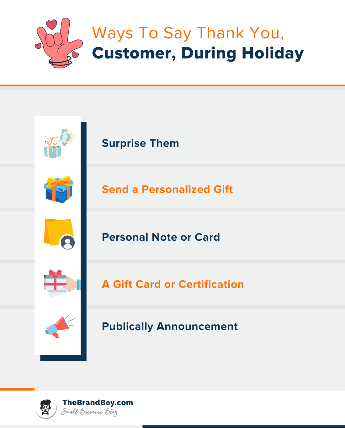 ways to say thank you customer during holiday