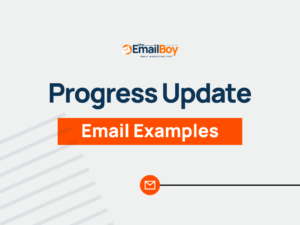 Progress Update Email Sample