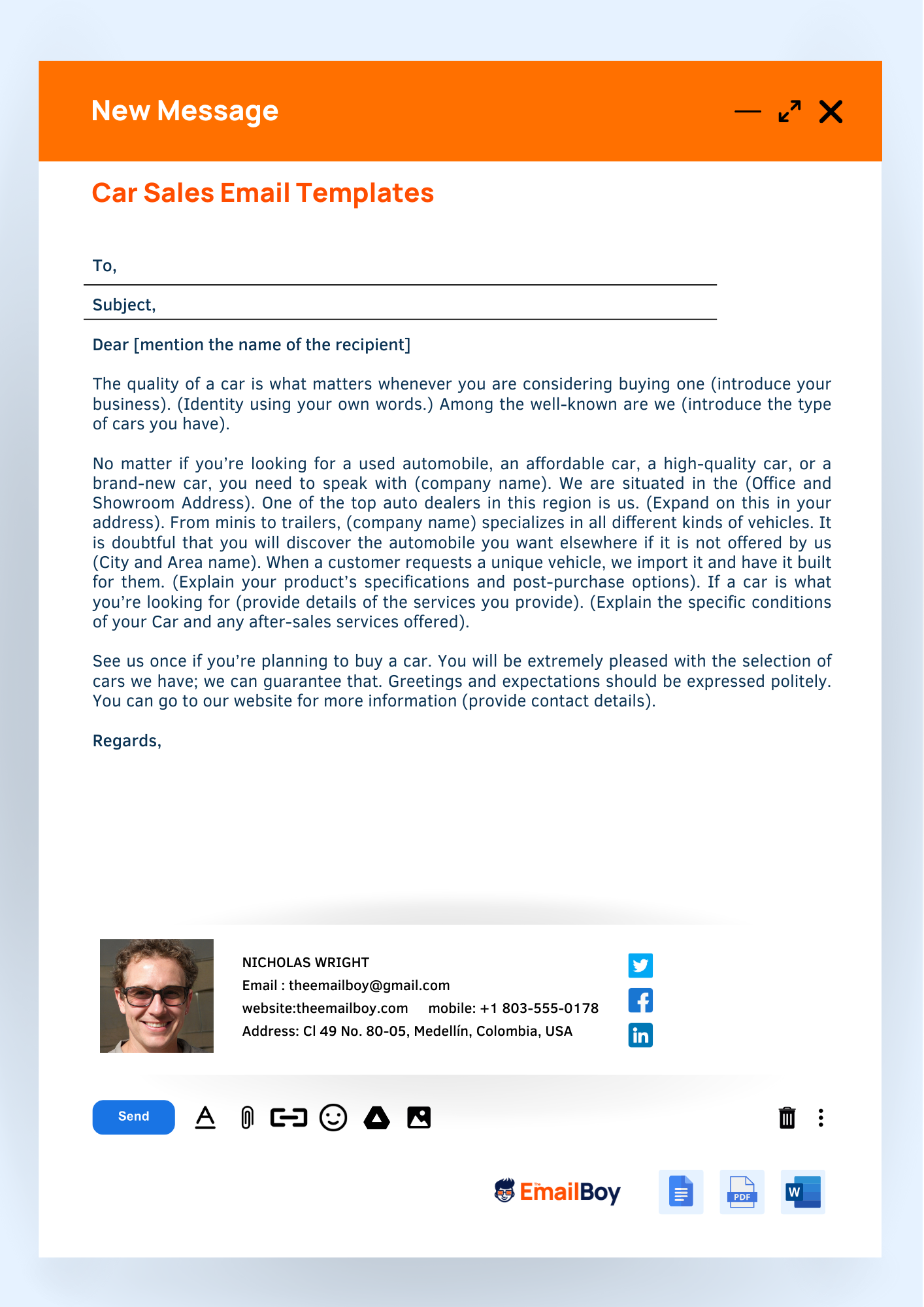 Car Sales Email Templates: 5  Examples (Copy and Paste)